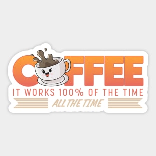 Love to drink coffee Sticker